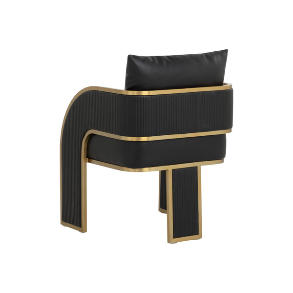 Baz Dining Armchair - Napa Black