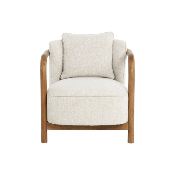 Beatrice Lounge Chair - Dove Cream