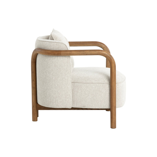 Beatrice Lounge Chair - Dove Cream