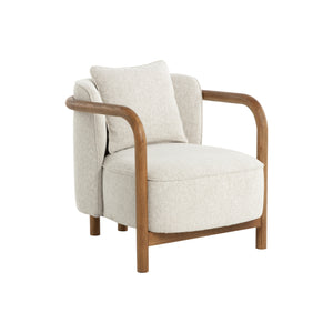Beatrice Lounge Chair - Dove Cream