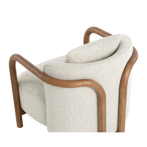 Beatrice Lounge Chair - Dove Cream