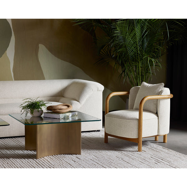 Beatrice Lounge Chair - Dove Cream