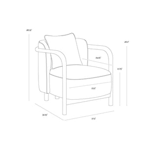 Beatrice Lounge Chair - Opera Spice