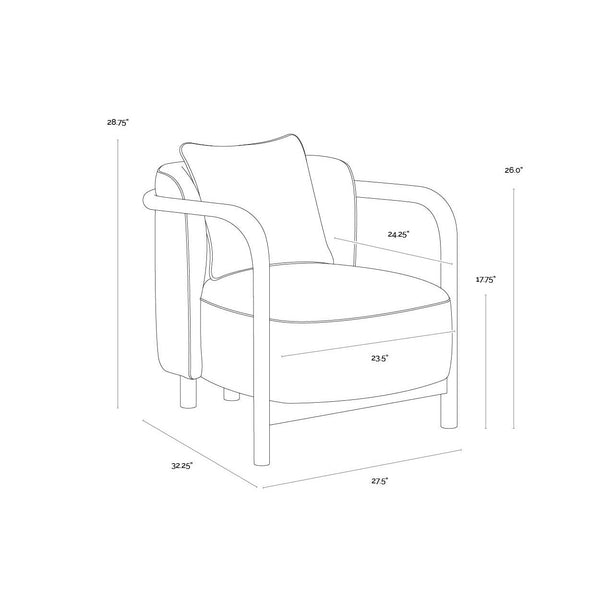 Beatrice Lounge Chair - Opera Spice