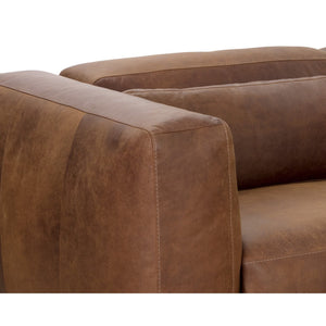 Beau Sofa Chaise Raf - Lucia Tobacco Leather