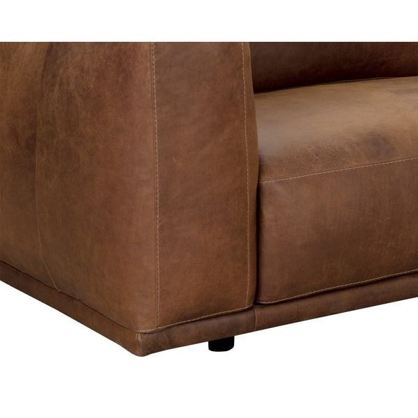 Beau Sofa Chaise Raf - Lucia Tobacco Leather