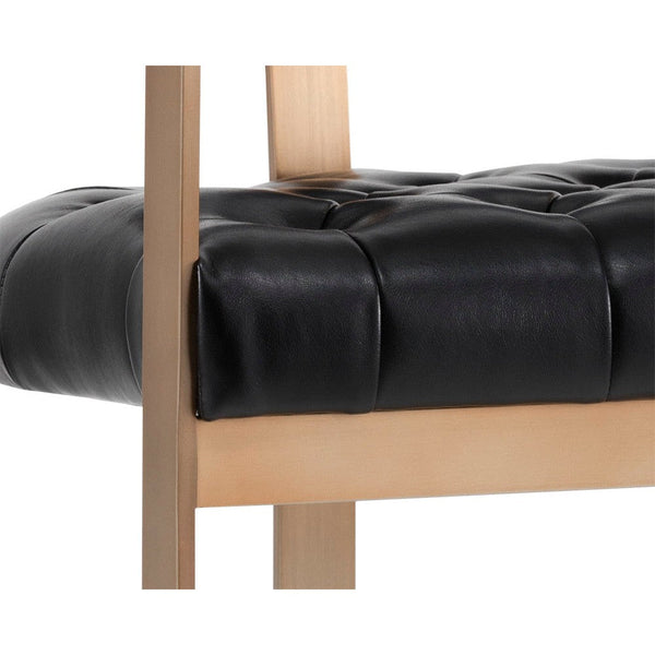 Beaumont Counter Stool - Antique Brass - Cantina Black