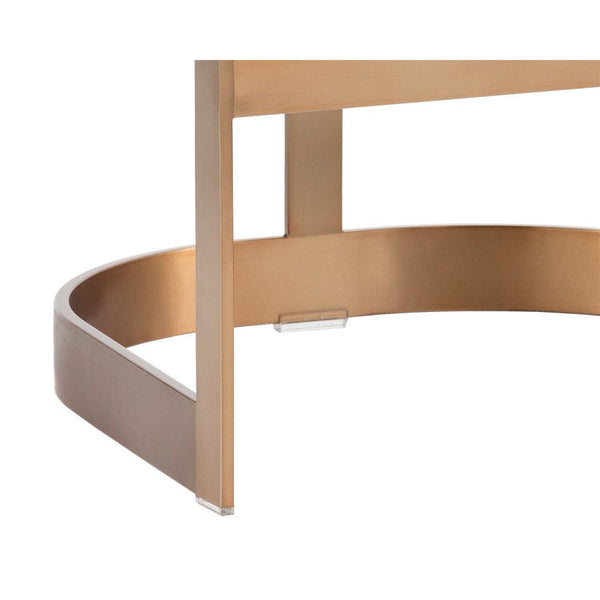 Beaumont Counter Stool - Antique Brass - Cantina Black