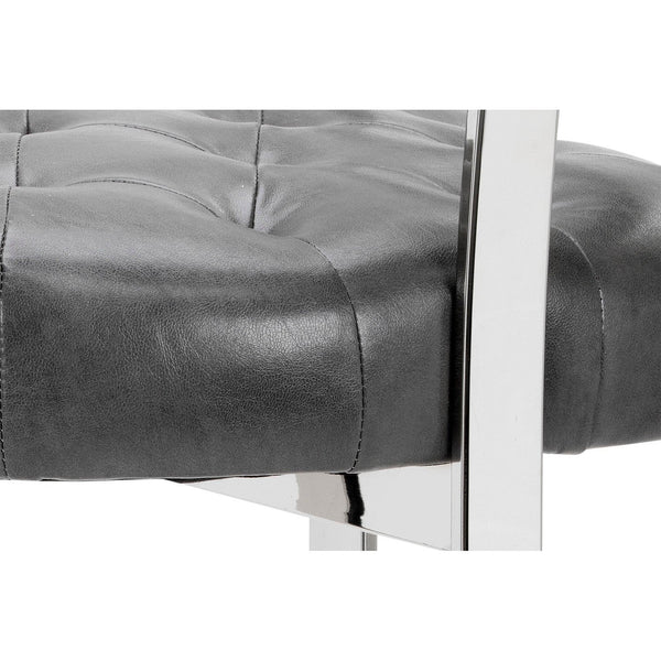 Beaumont Counter Stool - Stainless Steel - Cantina Magnetite