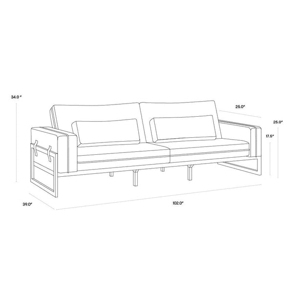 Belinda Sofa - Rhapsody Greige