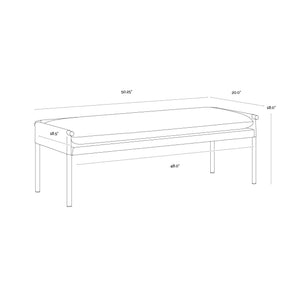 Bellevue Bench - Abbington Black / Bravo Black