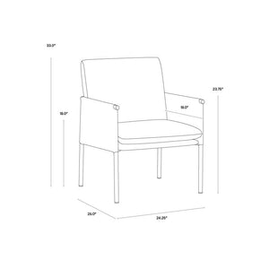 Bellevue Lounge Chair - Belfast Heather Grey / Bravo Ash