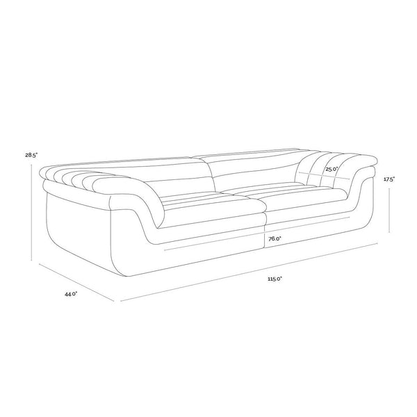 Bello Sofa - Diamond Mink