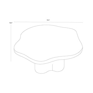 Bellona Dining Table - Charcoal Black - 67"