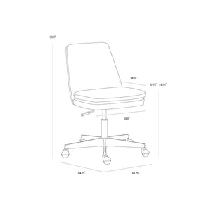 Berget Office Chair - Gold Sky