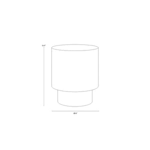 Bernaby End Table - Antique Brass