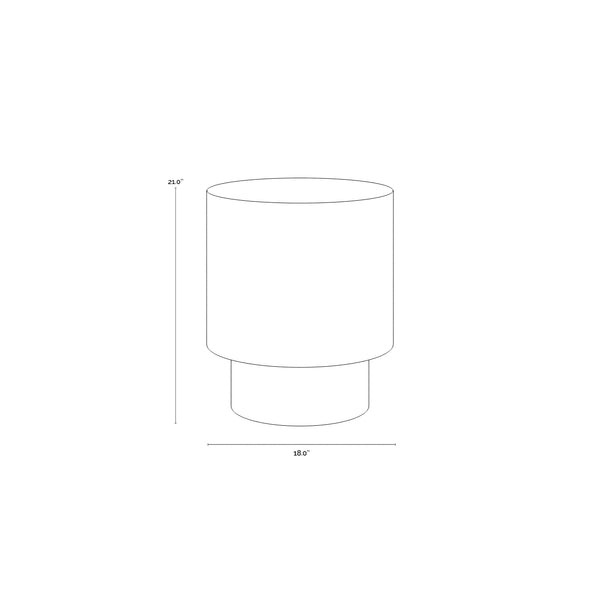 Bernaby End Table - Antique Brass