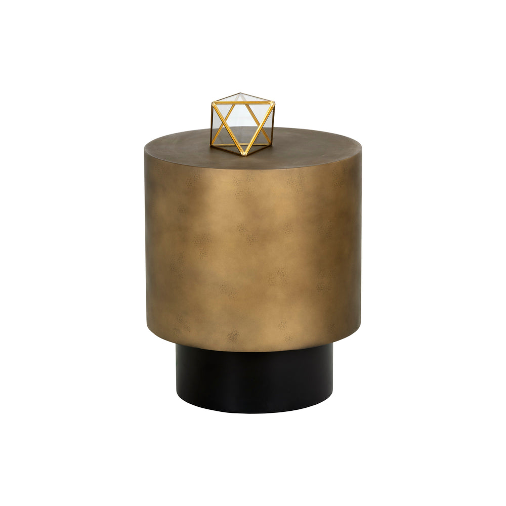 Bernaby End Table - Antique Brass