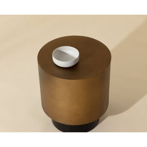 Bernaby End Table - Antique Brass