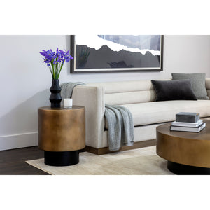 Bernaby End Table - Antique Brass