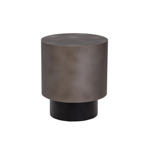 Bernaby End Table - Gunmetal
