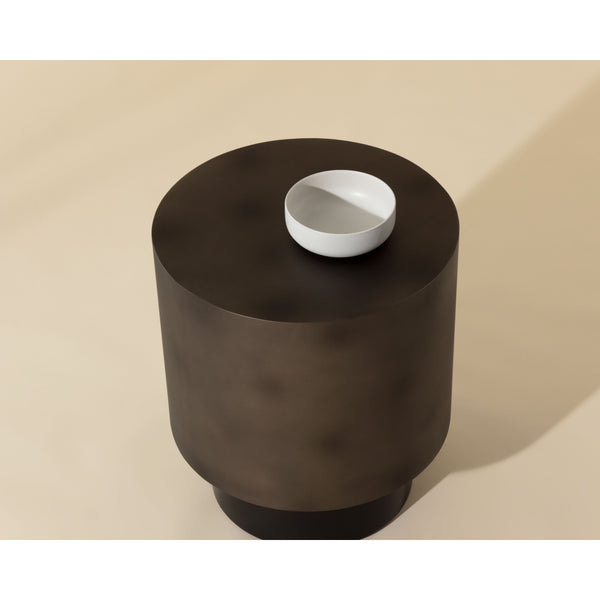 Bernaby End Table - Gunmetal