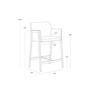 Bernadette Counter Stool - Bravo Admiral