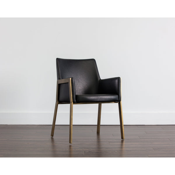 Bernadette Dining Armchair - Bravo Black