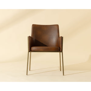 Bernadette Dining Armchair - Bravo Cognac
