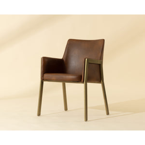 Bernadette Dining Armchair - Bravo Cognac