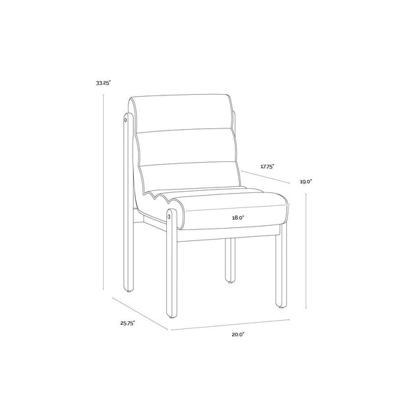 Bertie Dining Chair - Geralt Linen