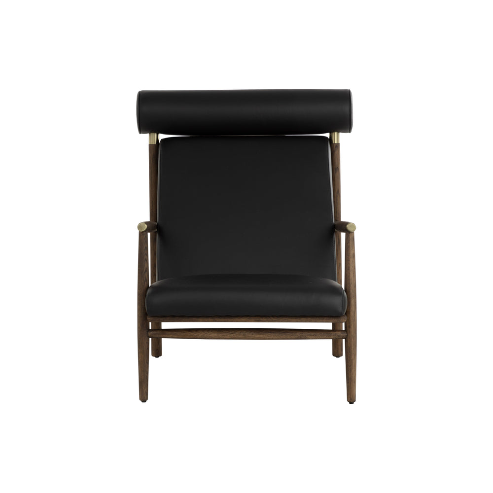 Biko Lounge Chair - Black Leather