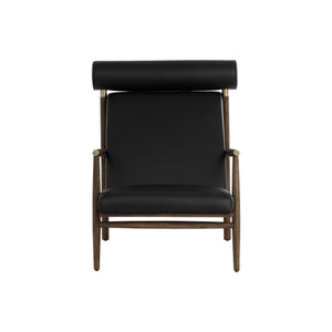 Biko Lounge Chair - Black Leather