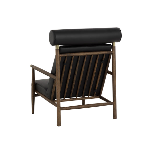 Biko Lounge Chair - Black Leather