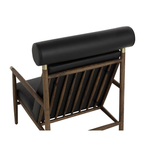 Biko Lounge Chair - Black Leather