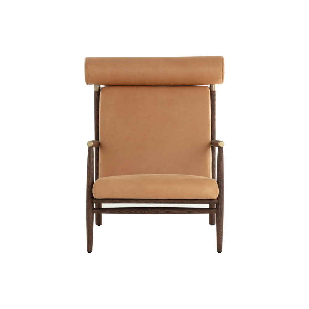 Biko Lounge Chair - Sahara Camel Leather