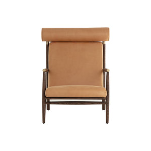 Biko Lounge Chair - Sahara Camel Leather