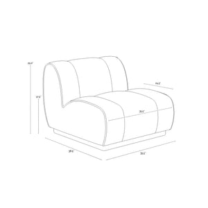 Blaise Swivel Lounge Chair - Sahara Sand Leather