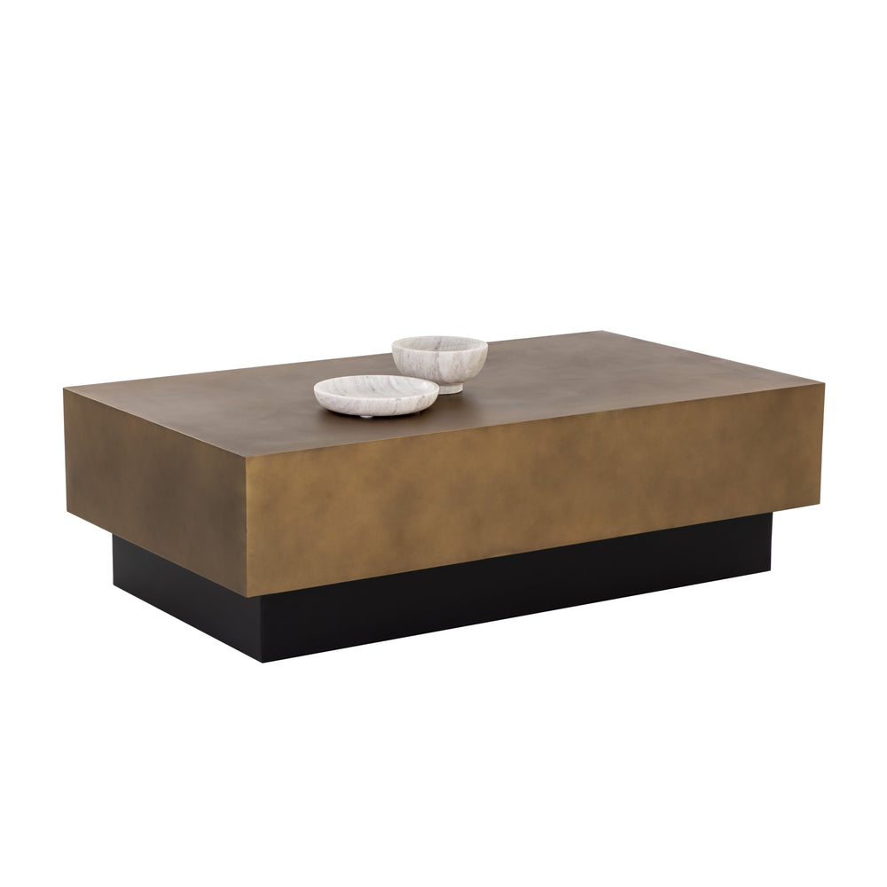 Blakely Coffee Table - Antique Brass
