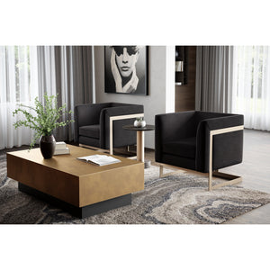 Blakely Coffee Table - Antique Brass