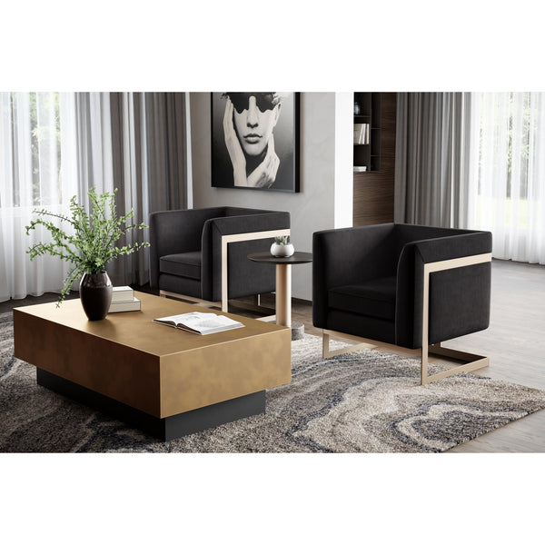 Blakely Coffee Table - Antique Brass