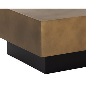Blakely Coffee Table - Antique Brass