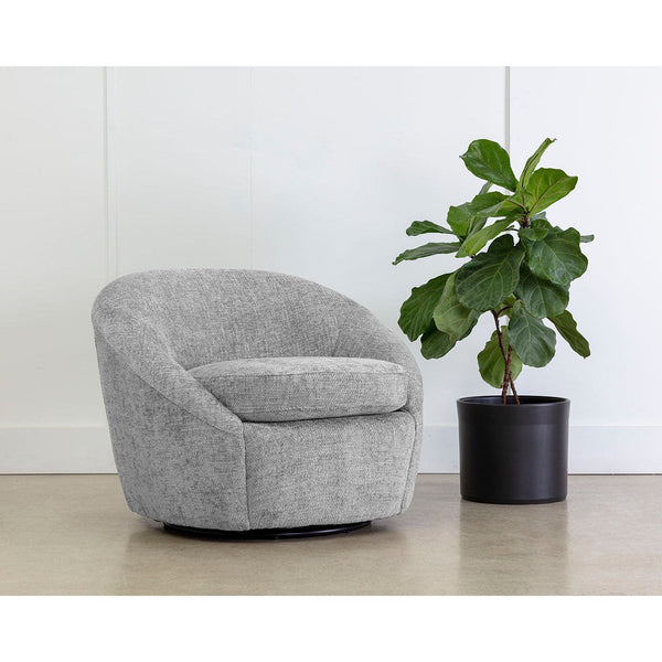 Bliss Swivel Lounge Chair - Husky Grey