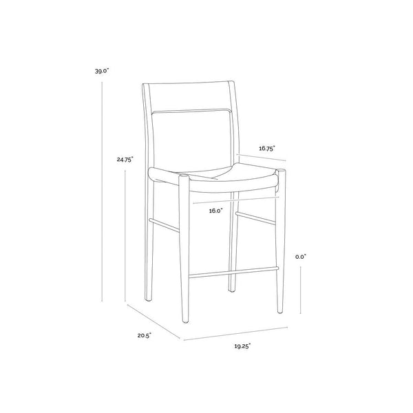 Bondi Counter Stool - Light Oak