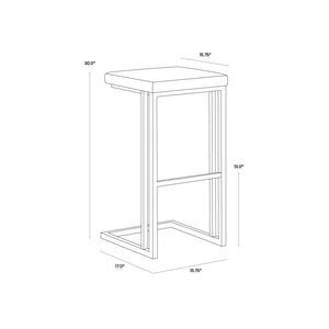 Boone Barstool - Black - Bravo Cognac