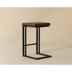 Boone Counter Stool - Black - Bravo Cognac