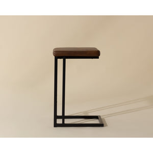 Boone Counter Stool - Black - Bravo Cognac