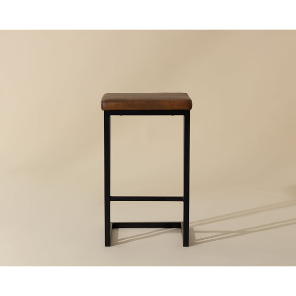 Boone Counter Stool - Black - Bravo Cognac