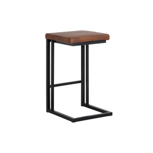 Boone Counter Stool - Black - Bravo Cognac