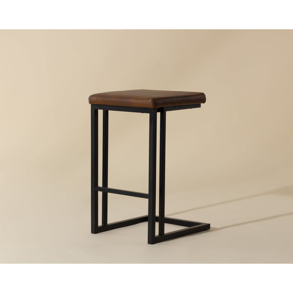 Boone Counter Stool - Black - Bravo Cognac
